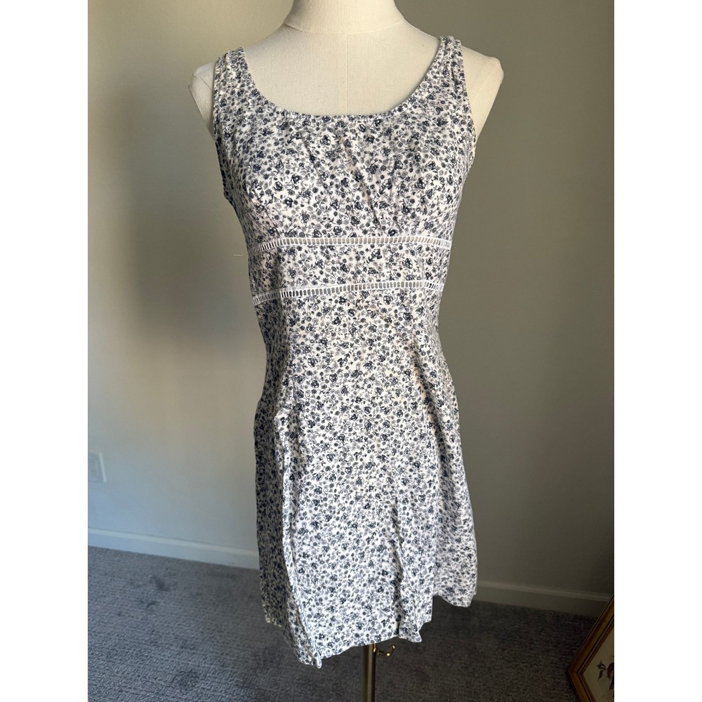 Y2K Vintage Babydoll Urban Life Floral Print Dress Sleeveless Mini Cottagecore 5